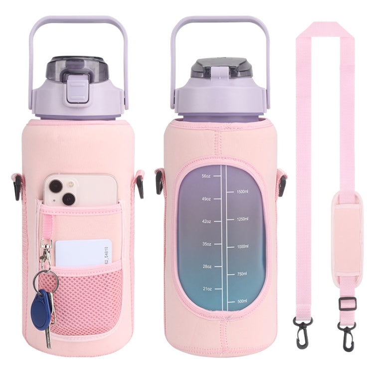 2L Diving Material Water Bottle Cover Case with Strap Reluova