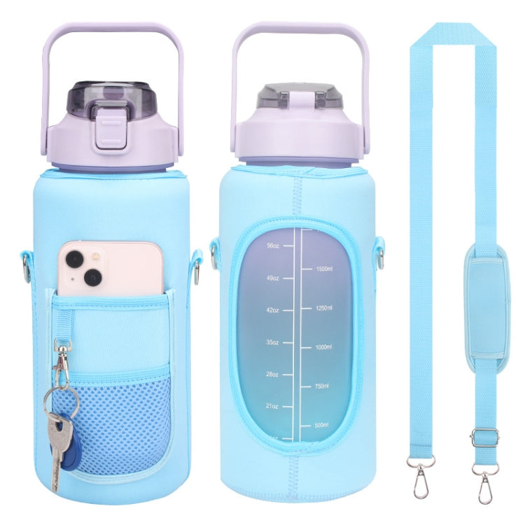 2L Diving Material Water Bottle Cover Case with Strap Reluova