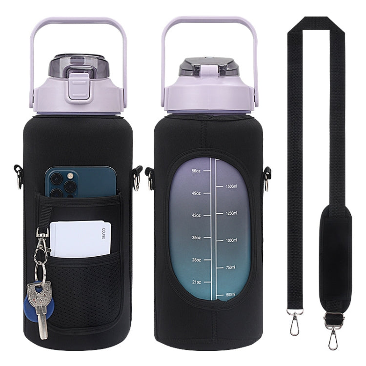 2L Diving Material Water Bottle Cover Case with Strap Reluova