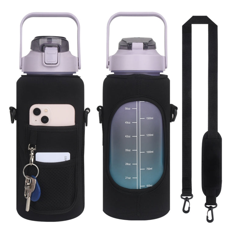 2L Diving Material Water Bottle Cover Case with Strap Reluova