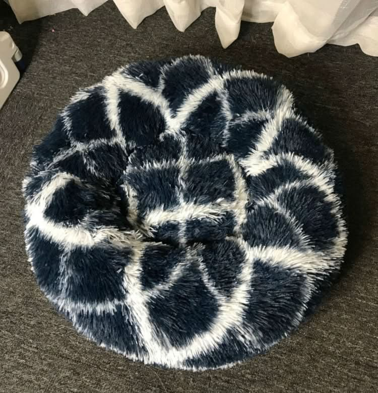 Long-haired Round Pet Kennel Warm Pet Bed - Reluova