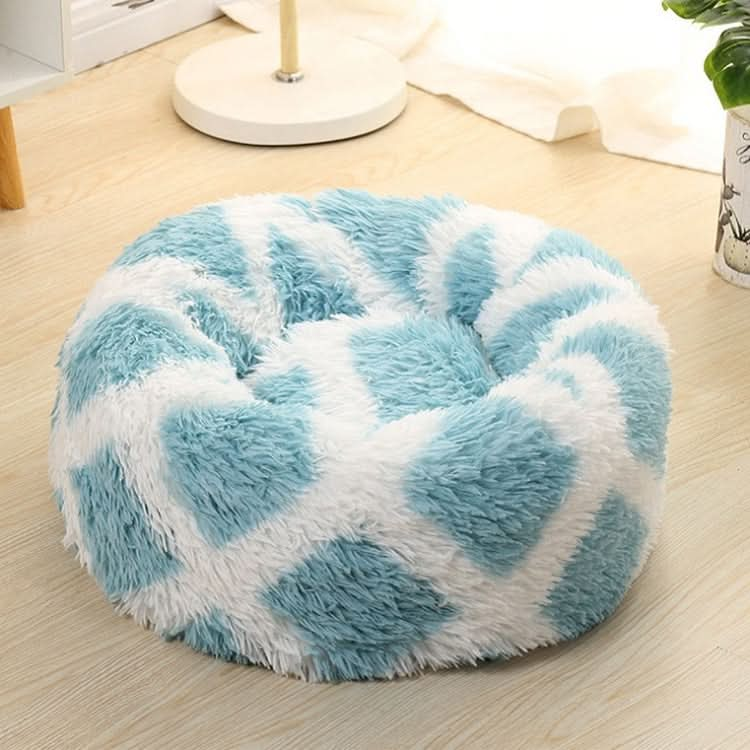 Long-haired Round Pet Kennel Warm Pet Bed - Reluova