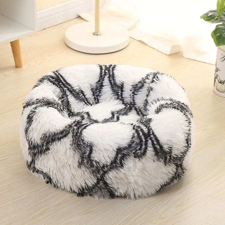 Long-haired Round Pet Kennel Warm Pet Bed - Reluova