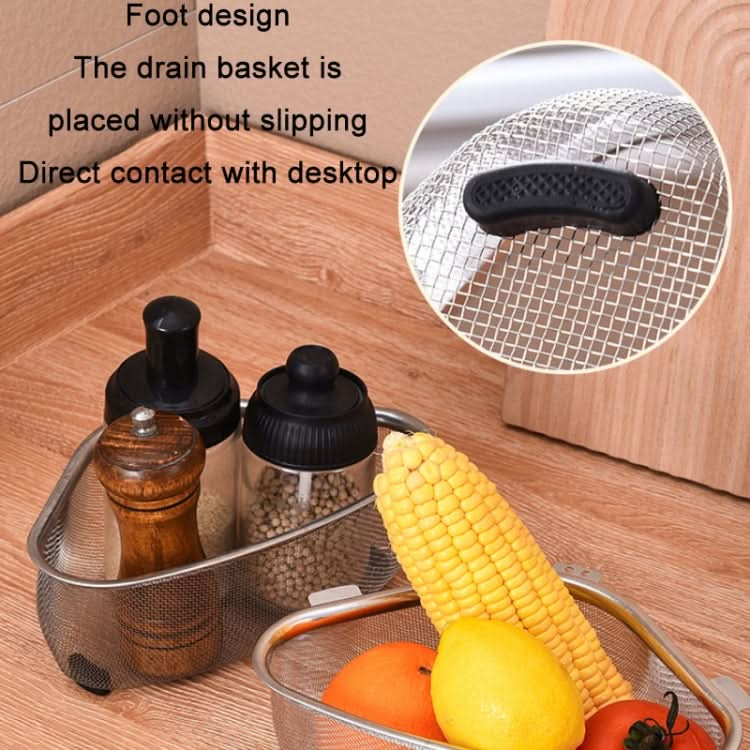 Kitchen Multifunctional Stainless Steel Triangle Sink Drain Basket, Style: Reluova