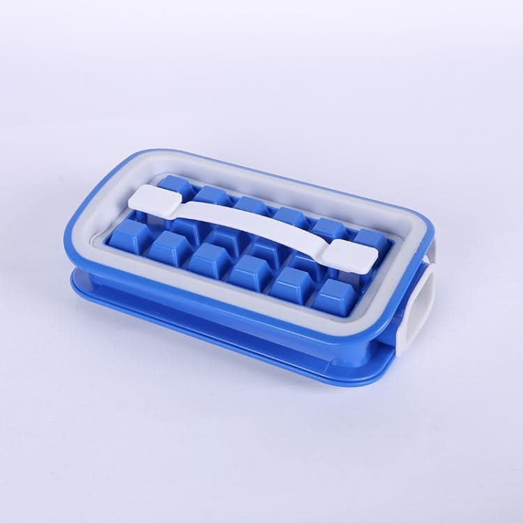 Folding Ice Tray Home Curling Storage Box Ice Cube Mold,Style: Reluova