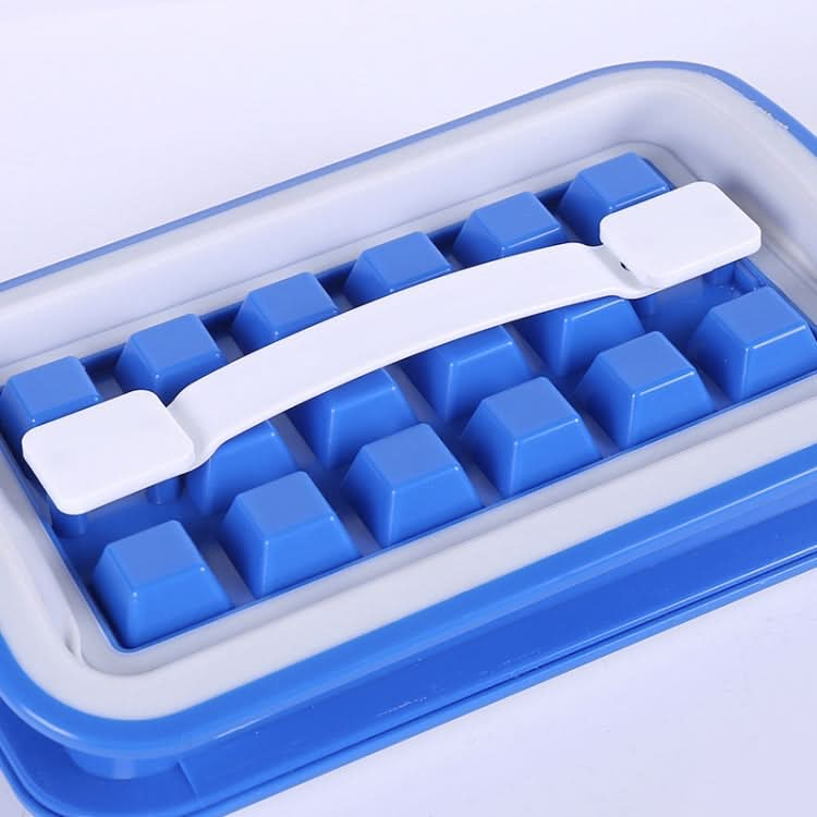 Folding Ice Tray Home Curling Storage Box Ice Cube Mold,Style: Reluova