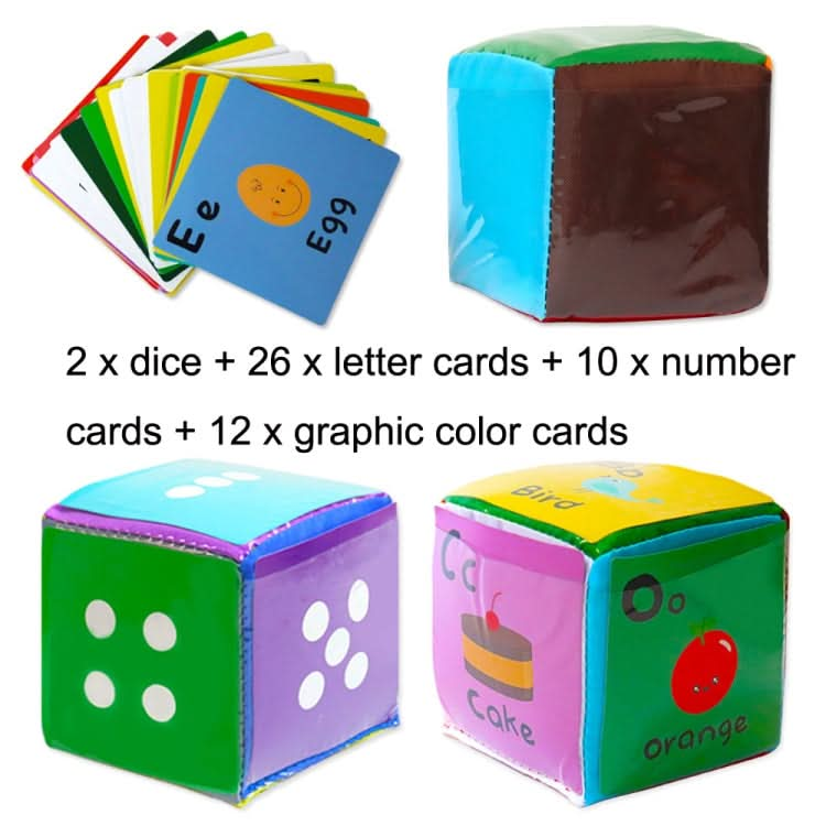 2PCS Alphanumeric Graphics Card Insertion Card Dice With Cards Reluova