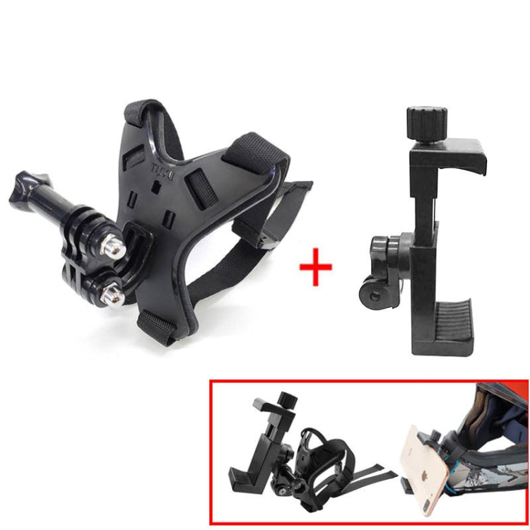 TUYU Motorcycle Helmet Chin Action Camera Mobile Phone Mounting Bracket