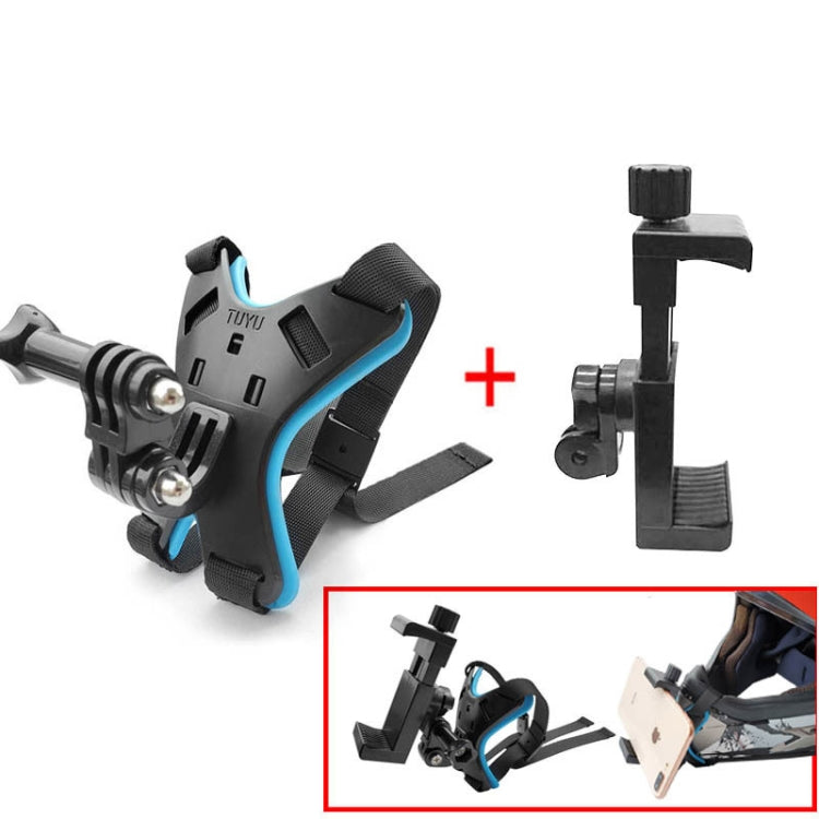 TUYU Motorcycle Helmet Chin Action Camera Mobile Phone Mounting Bracket