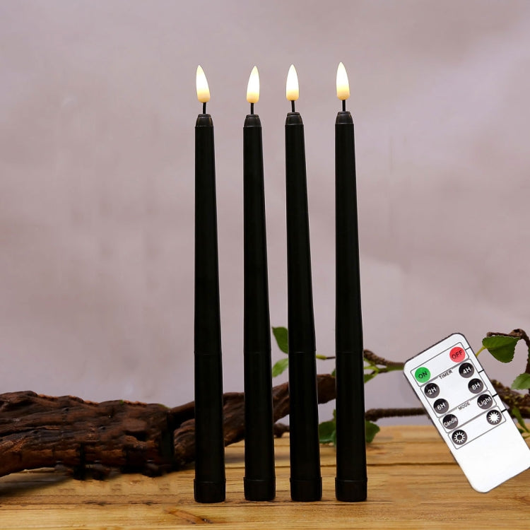 4 PCS B002 Long Pole Electronic Simulation Candle Light with Remote Control My Store