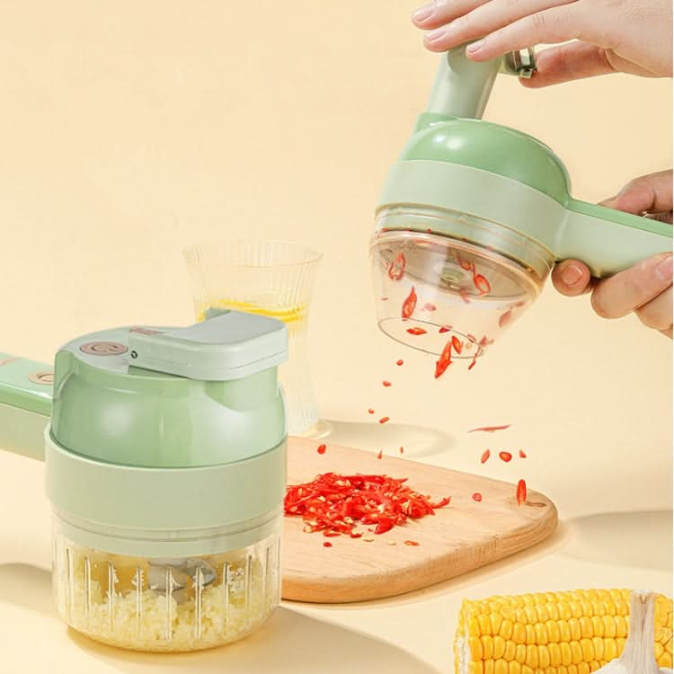 4 In 1 Handheld Electric Vegetable Cutter Set Garlic Mud Masher Garlic Chopper-Reluova