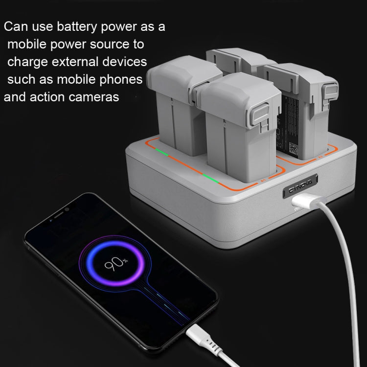 CYNOVA  Two-Way Charging Butler Can Charge 4 Batteries For DJI Mini 3 Pro