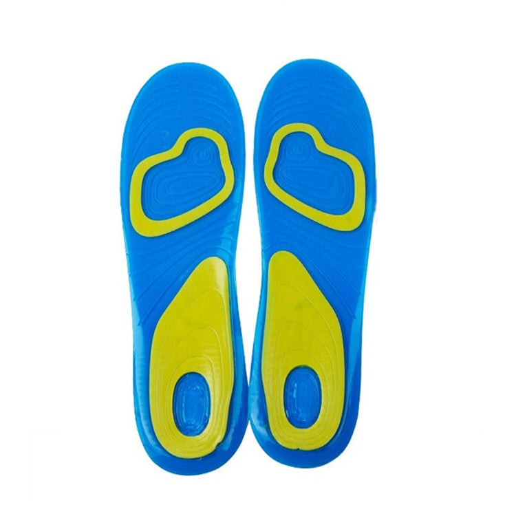 1 Pair Shock Absorption Silicone Gel Insole Arch Orthotic Pad,Size: