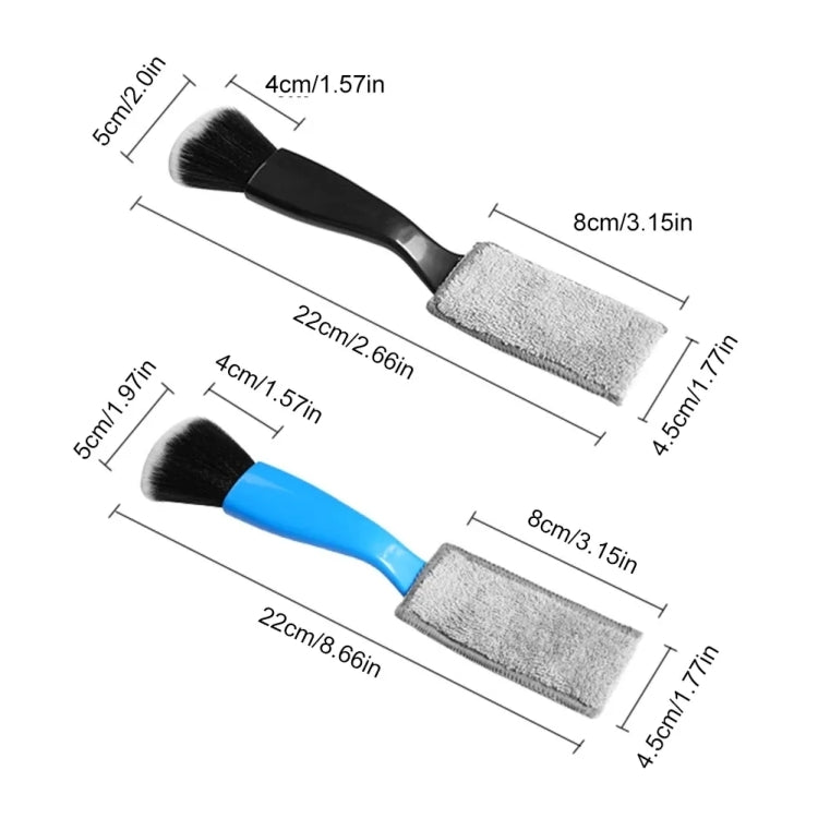 D-4527 Car Dust Cleaning Double-hended Soft Bristle Detail Brush ÎҵÄÉ̵ê