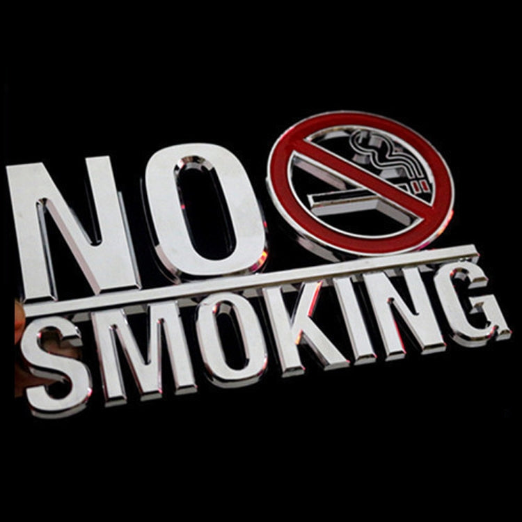 No Smoking Sign Imitation Stainless Steel Sign Wall Sticker Sign My Store