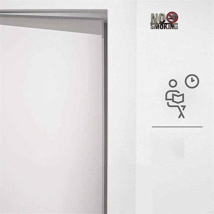 No Smoking Sign Imitation Stainless Steel Sign Wall Sticker Sign My Store