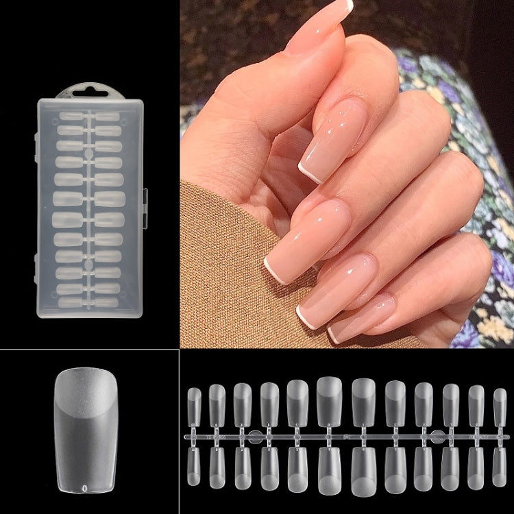 240 PCS Extended Manicure No-Engraving Frosted Thin Nail Piece Reluova