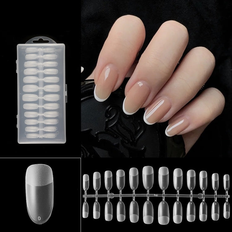 240 PCS Extended Manicure No-Engraving Frosted Thin Nail Piece