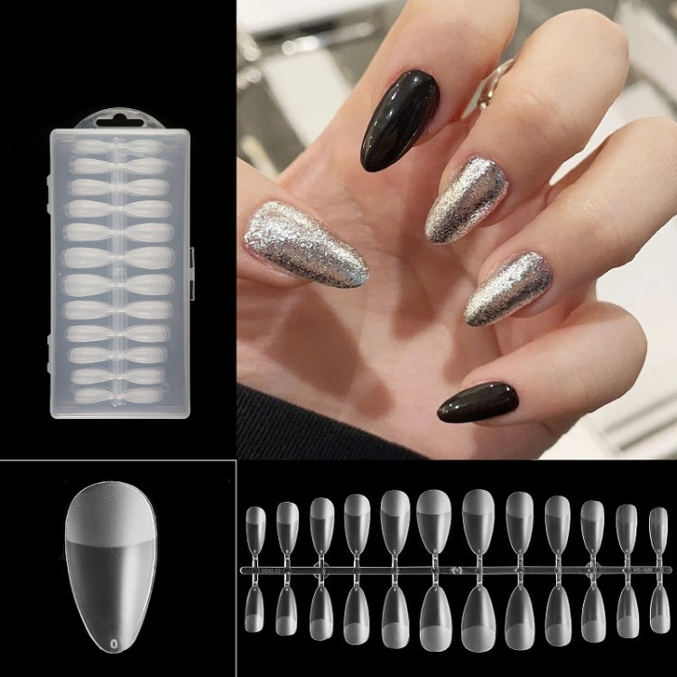 240 PCS Extended Manicure No-Engraving Frosted Thin Nail Piece