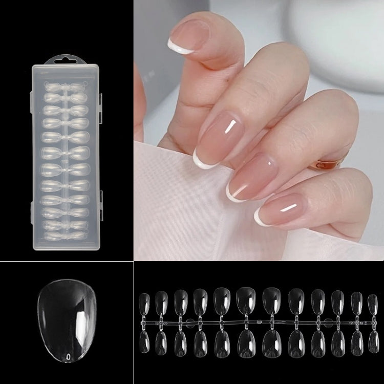 240 PCS Extended Manicure No-Engraving Frosted Thin Nail Piece Reluova