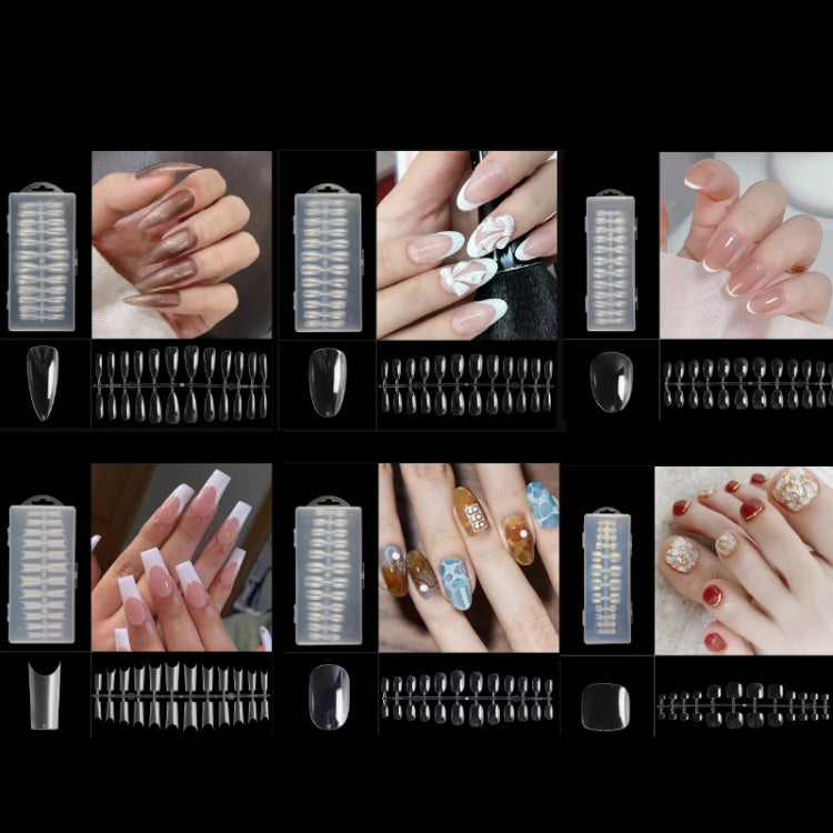 240 PCS Extended Manicure No-Engraving Frosted Thin Nail Piece