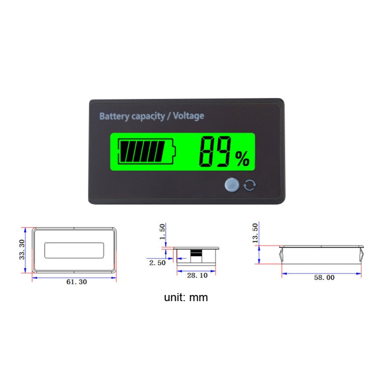 L6133 LCD Electric Motorcycle Power Display, Style: