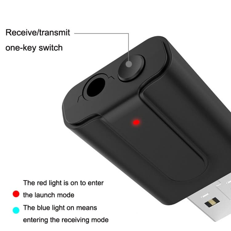 BT10 2 In 1 USB Bluetooth 5.0 Transmitter Receiver Speaker Computer Wireless Headphone Adapter