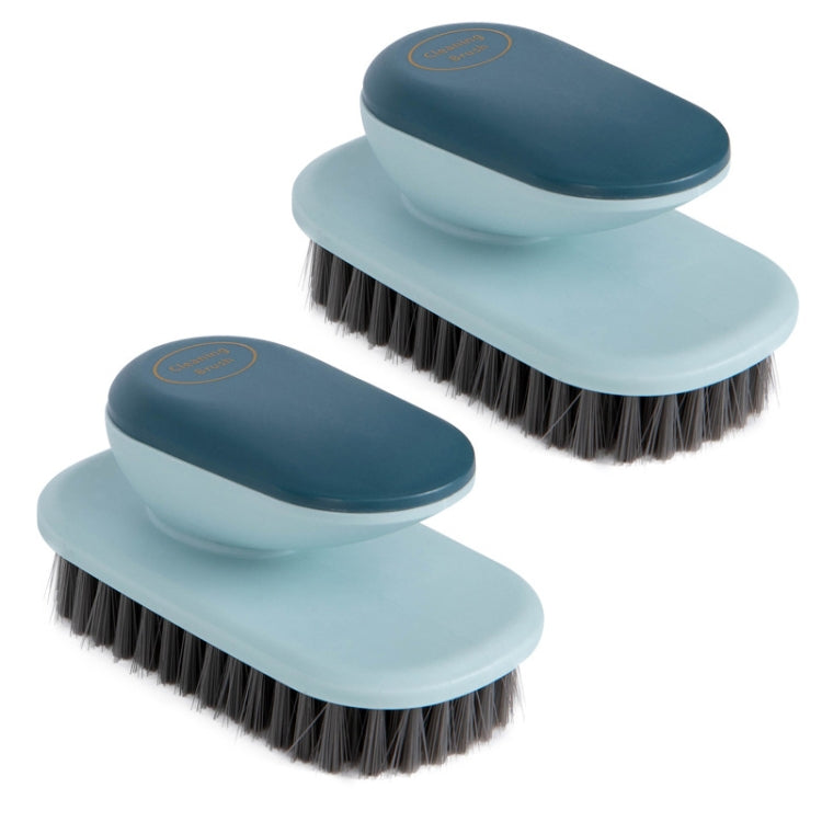 2 PCS SM005 Home Plastic Handle Clothes Cleaning Soft Hair Brush