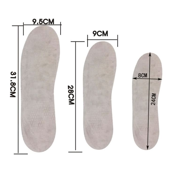 A210612 1 Pair TPE+GEL Insole Men and Women Honeycomb Shock Absorption Insole,Size:-Reluova