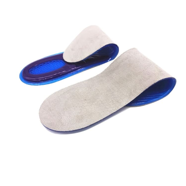 A210612 1 Pair TPE+GEL Insole Men and Women Honeycomb Shock Absorption Insole,Size:-Reluova