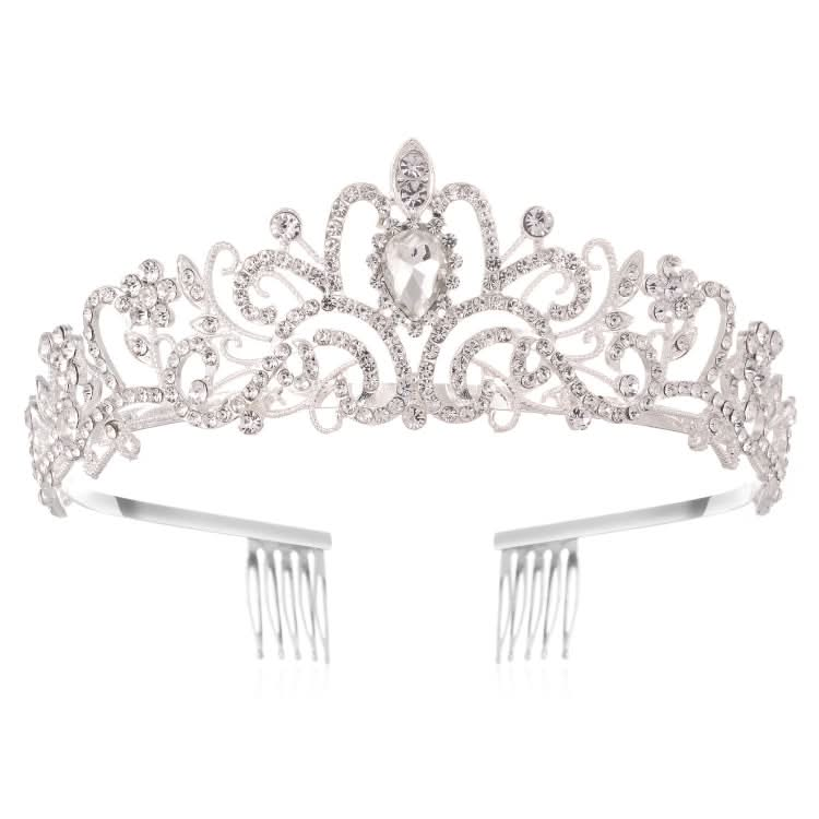 G2888 Crystal Diamond Wedding Party Braided Hair Crown Show Headband Reluova