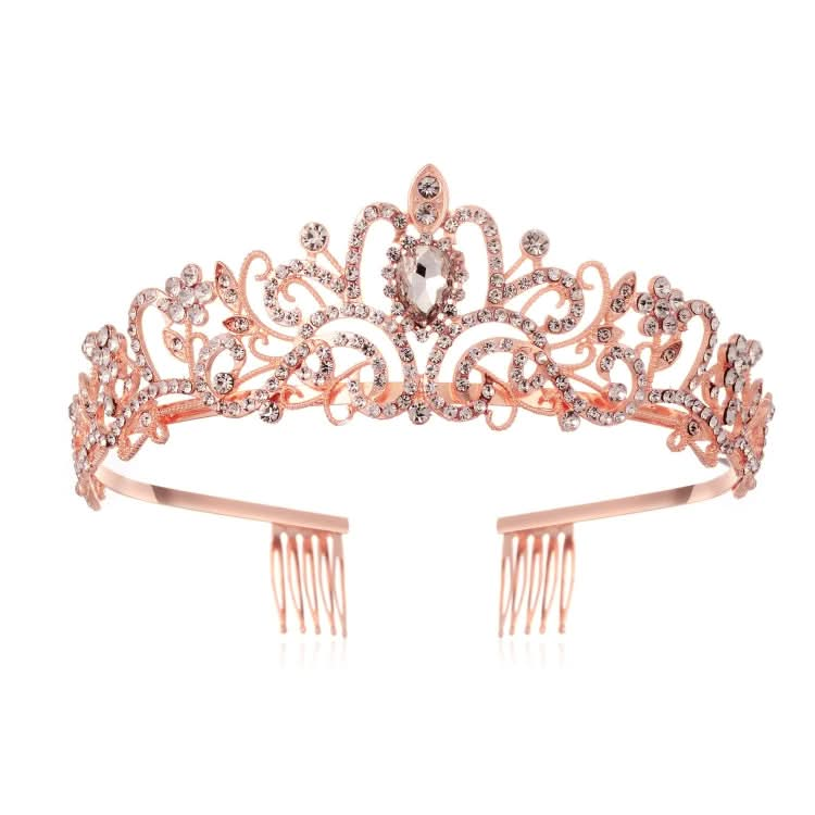 G2888 Crystal Diamond Wedding Party Braided Hair Crown Show Headband Reluova