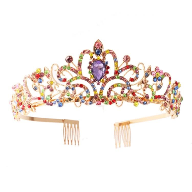 G2888 Crystal Diamond Wedding Party Braided Hair Crown Show Headband Reluova