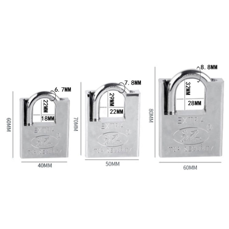 SIX-CYCLE Half-packed Blade Locks Anti-pick Locks, Size: My Store