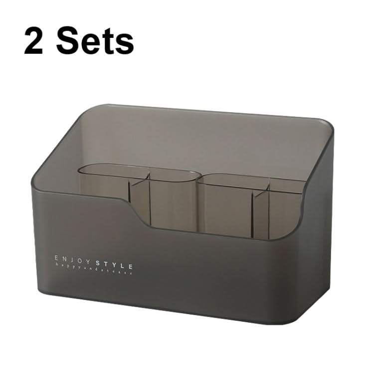 2 Sets Mirror Cabinet Separated Cosmetics Lipstick Desktop Sorting Storage Rack-Reluova