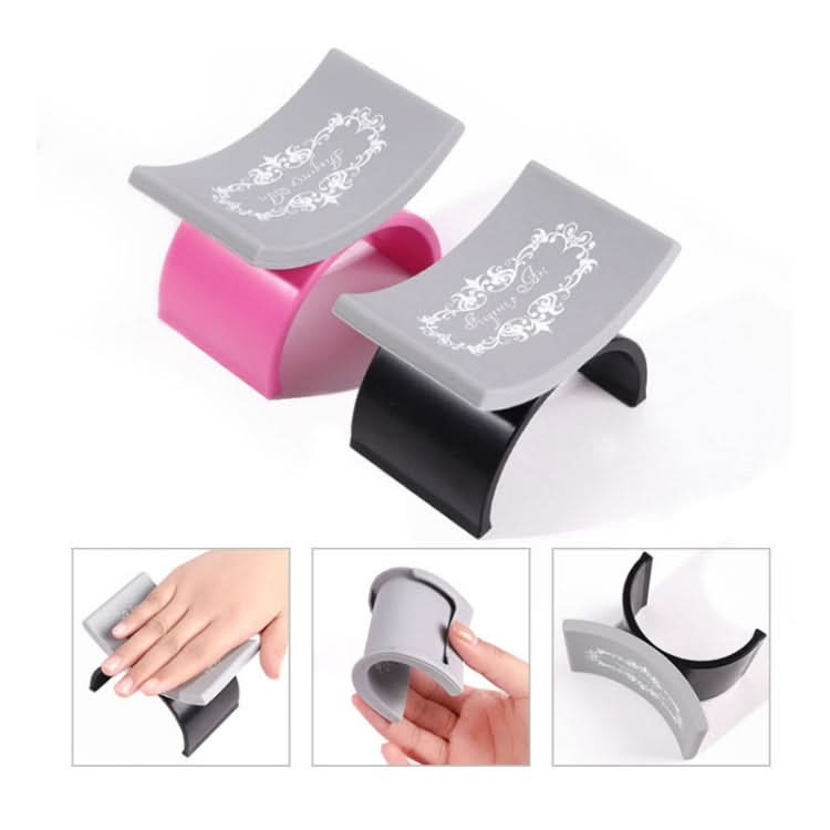 Portable Detachable Nail Art U-shaped Silicone Hand Pillow, Color: Reluova