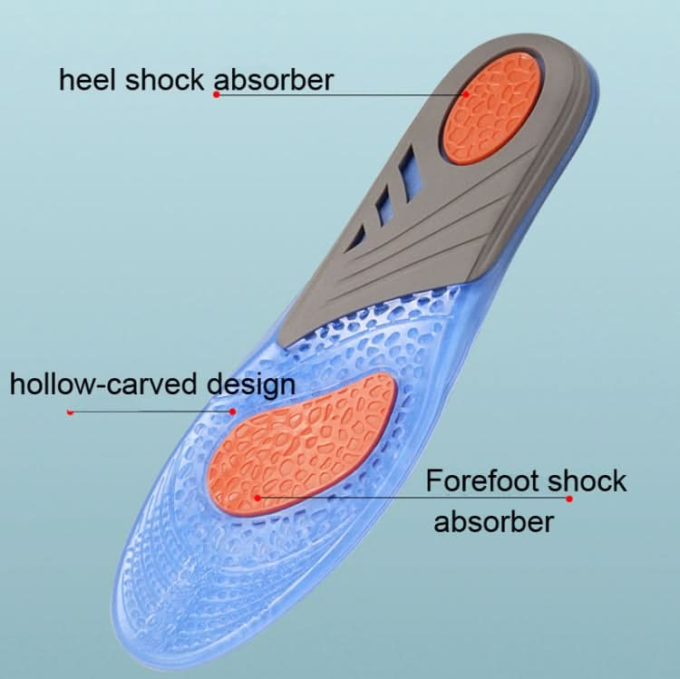 TPE GEL Sports Insole Shock-absorbing Sweat-absorbing Running Insole Reluova