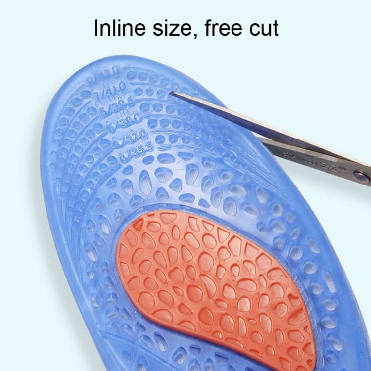 TPE GEL Sports Insole Shock-absorbing Sweat-absorbing Running Insole Reluova