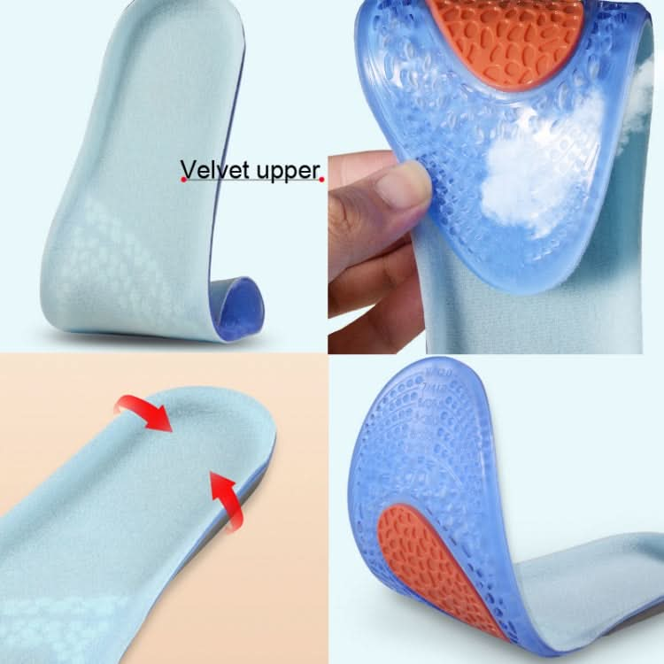 TPE GEL Sports Insole Shock-absorbing Sweat-absorbing Running Insole Reluova