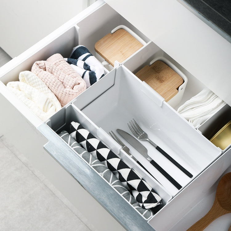 Cabinet Drawer Storage Organizer Box With Classification Label Clip, Style: