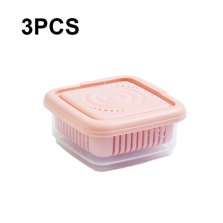 3 PCS Can Be Separated and Drained Fresh Keeping Box-Reluova