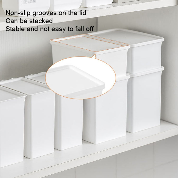 Moisture-proof and Dust-proof Washing Powder Storage Box With Label and Cover, Style: Wide