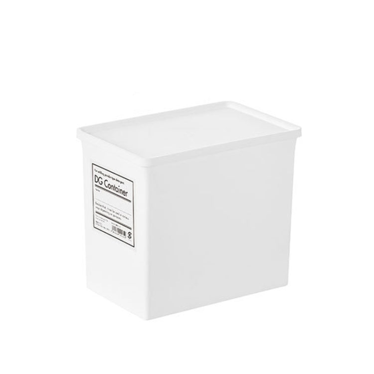 Moisture-proof and Dust-proof Washing Powder Storage Box With Label and Cover, Style: Wide