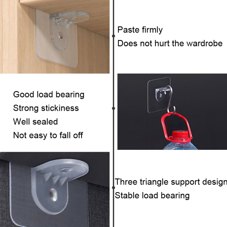 4pcs /Set Simple Firm Load Bearing Wardrobe Layered Partition Bracket, Size: My Store