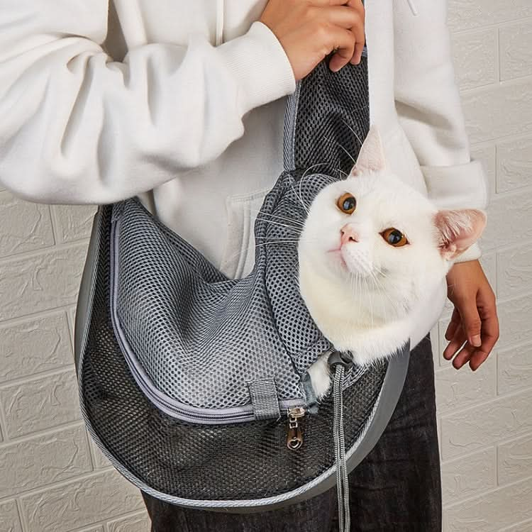 Pet Bag Widened Shoulder Strap Breathable Messenger Cat Bag,Size: - Reluova