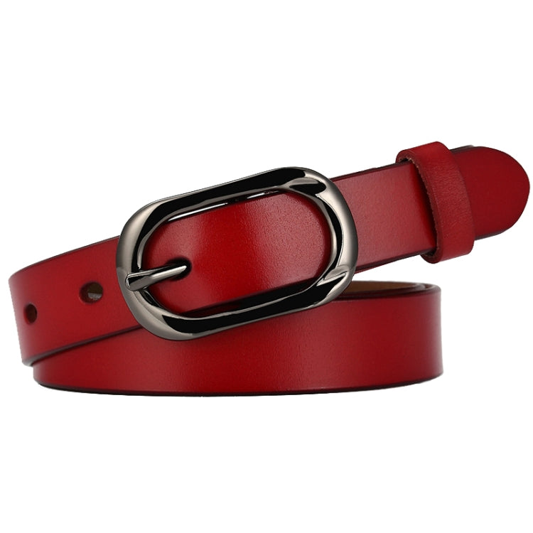 ZK--052 Soft and Wear-resistant Fine Cowhide Belt with Pin Buckle, Length: