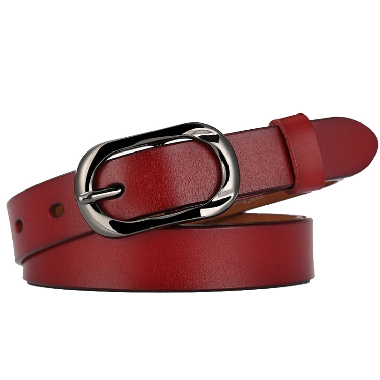 ZK--052 Soft and Wear-resistant Fine Cowhide Belt with Pin Buckle, Length: