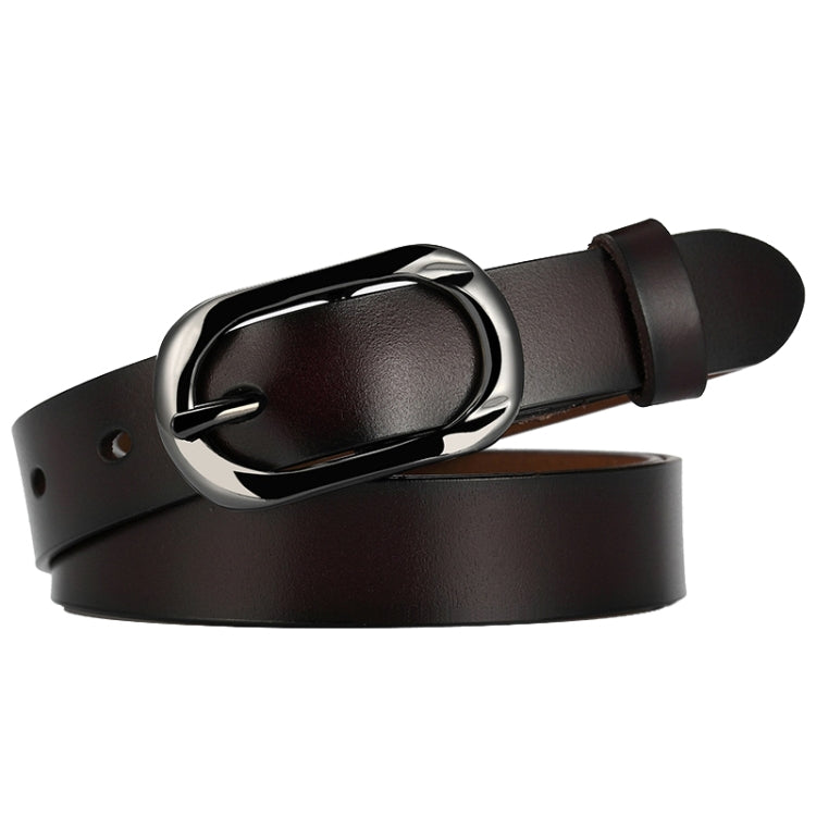 ZK--052 Soft and Wear-resistant Fine Cowhide Belt with Pin Buckle, Length: