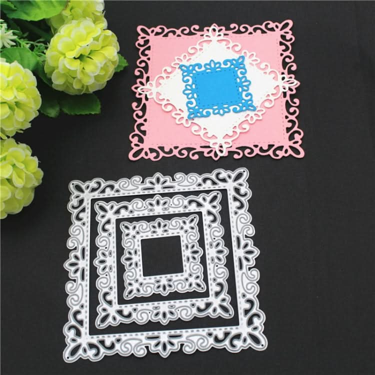 Square Lace Metal Hand Scrapbooking Embossing Cutting Die