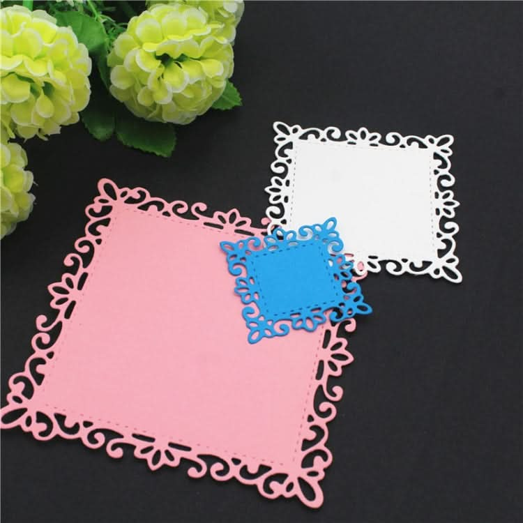 Square Lace Metal Hand Scrapbooking Embossing Cutting Die Reluova